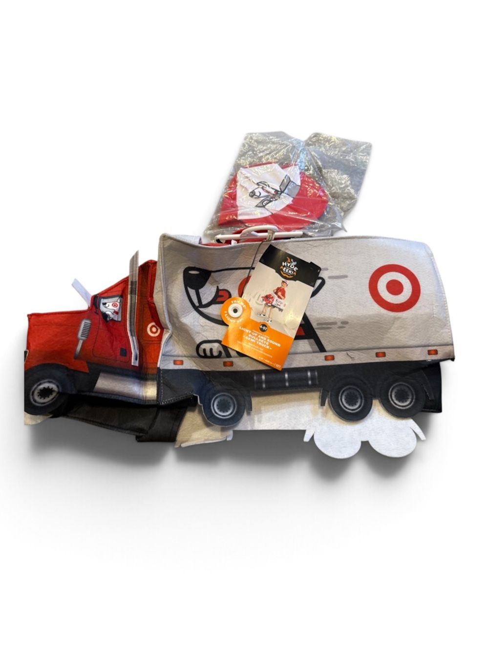 Target Kids Truck Costume Light and Sound Tractor Trailer NEW Halloween